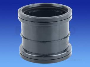 Osma Above Ground Drainage -  4s105n Brown Osma 110mm Double Socket