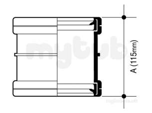 Osma Above Ground Drainage -  4s105n Brown Osma 110mm Double Socket
