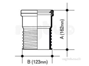 Osma Above Ground Drainage -  4s106g Grey Osma 110mm Conn C.i. Soil