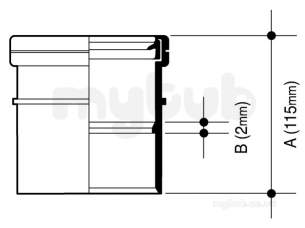 Osma Above Ground Drainage -  4s124w White Osma Single Socket 4s124 W