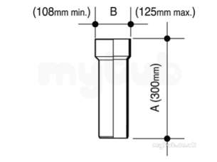 Osma Above Ground Drainage -  4s134g Grey Osma 110mm Conn C.i. Spigot