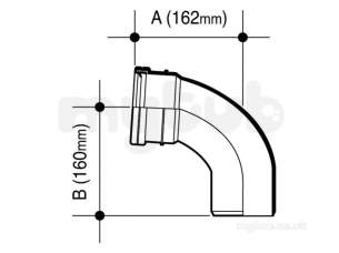 Osma Above Ground Drainage -  4s161g Grey Osma 110mm 92.5d Bend