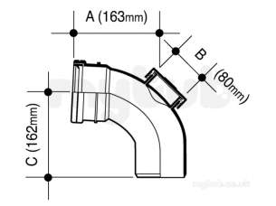 Osma Above Ground Drainage -  4s169g Grey Osma 110mm 92.5d Access Bend