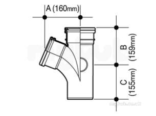 Osma Above Ground Drainage -  4s200b Black Osma 100mm 112.5d S/branch