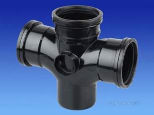 Osma Above Ground Drainage -  4s230g Grey Osma 110mm 92.5d D/branch