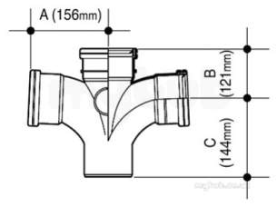 Osma Above Ground Drainage -  4s230g Grey Osma 110mm 92.5d D/branch