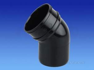 Osma Above Ground Drainage -  4s263b Black Osma 110mm Sw/s Bend 45deg