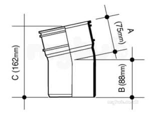 Osma Above Ground Drainage -  4s268b Blk Osma 110mm Sw/s Bnd 11.1/4deg