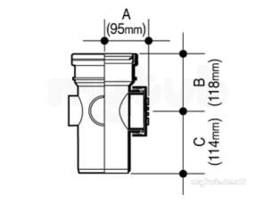 Osma Above Ground Drainage -  4s274g Grey Osma 110mm Access Pipe