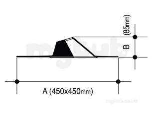 Osma Above Ground Drainage -  4s283g Osma 110mm Pipe Flash 450x450angl