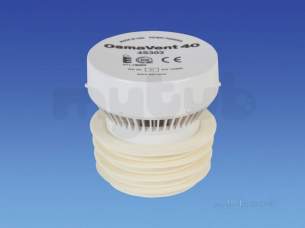 Osma Above Ground Drainage -  4s303w White Osma 11/2 Inch Air Admtnce Valve