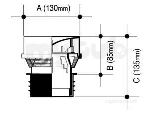 Osma Above Ground Drainage -  4s304w White Osma Air Admit Valve