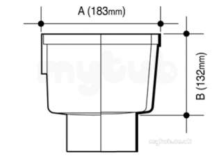 Osma Above Ground Drainage -  4s326g Grey Osma 110mm Rw Head 4s326 G