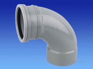 Osma Above Ground Drainage -  4s361g Grey Osma 110mm 92.5d Bend Solvnt