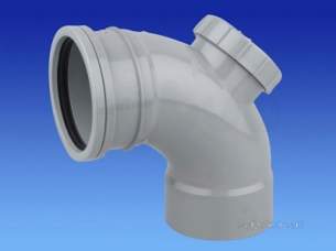 Osma Above Ground Drainage -  4s369g Grey Osma 4 Inch 90d Solvent Sckt Acc