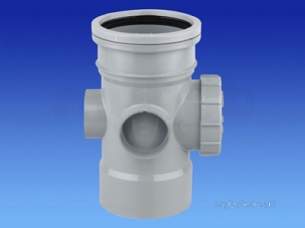 Osma Above Ground Drainage -  4s374g Grey Osma S/sw Access Pipe