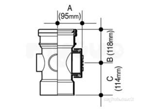 Osma Above Ground Drainage -  4s374g Grey Osma S/sw Access Pipe