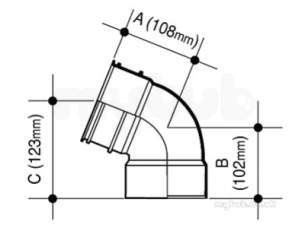 Osma Above Ground Drainage -  4s450e Olive Osma D/sw Offset Bend