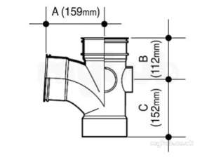 Osma Above Ground Drainage -  4s490b Black 110mm D/sw Eq Single Br 87.5