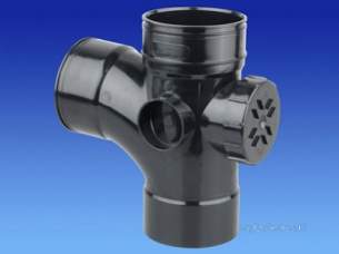 Osma Above Ground Drainage -  4s493b Black Osma 87.1/2deg D/sw Acc Brc