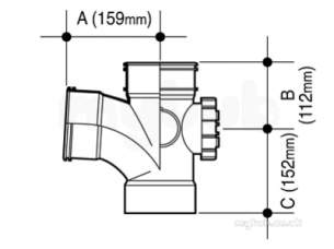 Osma Above Ground Drainage -  4s493b Black Osma 87.1/2deg D/sw Acc Brc