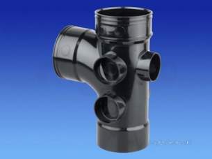 Osma Above Ground Drainage -  4s495b Blk Osma 87.1/2d D/sw 5-boss Brch