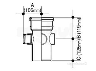 Osma Above Ground Drainage -  4s581g Grey Osma 32mm Boss Pipe 4s581 G