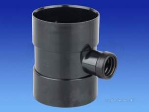Osma Above Ground Drainage -  4s583b Black Osma 4 Inch 32mm Singlee Solv Boss