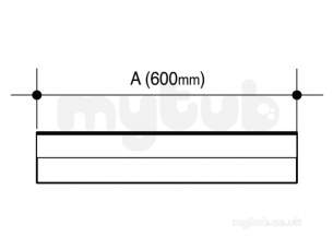 Osma Above Ground Drainage -  4s600w White Osma Wc Connector Ext. Pipe