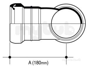 Osma Above Ground Drainage -  4s601w White Osma 110mm Str.manifold Brh