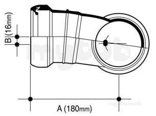 Osma Above Ground Drainage -  4s602 White Osma 110mm 8d Left Hand Mnifold Br