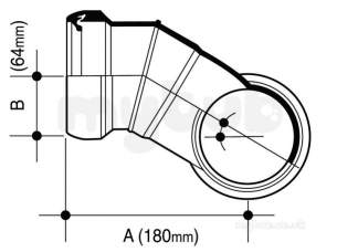 Osma Above Ground Drainage -  4s615w Whte Osma 110mm 30.5d Right Hand Mnfld Br