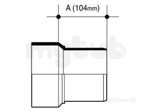 Osma Above Ground Drainage -  4s731w White Osma 110mm Wc Conn Spigot