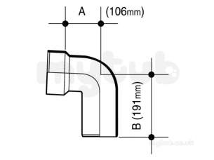 Osma Above Ground Drainage -  4s746w Whte Osma 110mm 92.5d Wc Conn Spg
