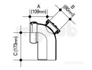 Osma Above Ground Drainage -  4s761w White Osma 110mm Wc Conn 4s761 W
