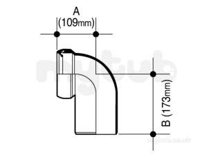 Osma Above Ground Drainage -  4s771w White Osma 110mm Wc Connector