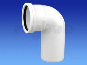 Osma Above Ground Drainage -  4s790w White L-t Wc Bend Wavin 4s790 W