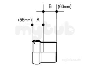 Osma Above Ground Drainage -  4s791w White Wc Connector Osma 4s791 W