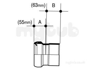 Osma Above Ground Drainage -  4s792w White Wc Connector Osma 4s792 W