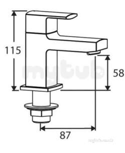 Francis Pegler Brassware -  Pegler Yorkshire Manta Bath Pillar Taps