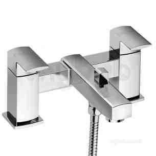 Francis Pegler Brassware -  Manta Two Tap Holes Deck Bath/shower Mixer