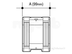 Osma Above Ground Drainage -  4t805b Black Osma 4 Inch Bracket Sq Line