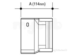 Osma Above Ground Drainage -  4t815b Black Osma 4 Inch Union Sq Line