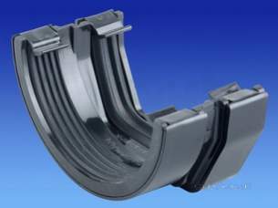 Osma Above Ground Drainage -  4t818w White Sq Conn 2x4 1/2 Inch H/r Gutter