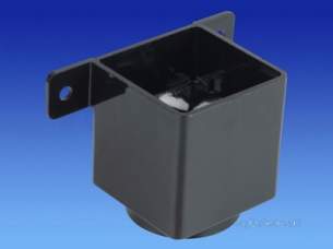 Osma Above Ground Drainage -  4t823b Black Osma 2 /14 Inch Pipe Conn Sq Line