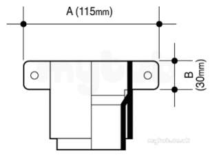 Osma Above Ground Drainage -  4t823b Black Osma 2 /14 Inch Pipe Conn Sq Line