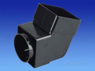 Osma Above Ground Drainage -  4t825b Black Osma 2 1/4 Inch Bend Sq Line