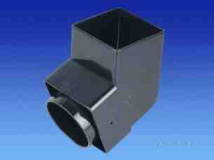 Osma Above Ground Drainage -  4t826w Pvc Squareline Spigot Bend White