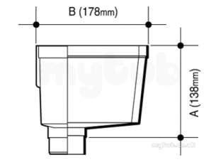 Osma Above Ground Drainage -  4t830n Brown Osma 21/4 Inch Hopper Head