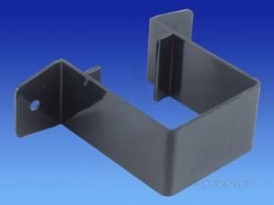 Osma Above Ground Drainage -  4t833b Blk Pvc Squareline Pipe Brcket-so